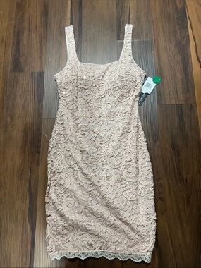 my michelle white lace dress My Michelle Women's White Lace Short Sleeve Cocktail Dress